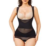 KUMAYES Fajas Reductoras Mujer Abdomen Body Reductor Adelgazante Control de Barriga Lencería Moldeadora Invisible Shapewear Bodysuit Shaper Posparto