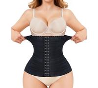 KUMAYES Fajas Reductoras Mujer Cintura Entrenador con Cremallera Corset Fajas Colombianas Cintura Cuello Trimmer Faja Moldeadora