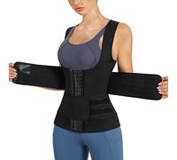 KUMAYES Fajas Reductoras Mujer Neopreno Sauna Adelgazantes Abdominal Camiseta Sudoración Compresión para Deporte Fitness Tank Top