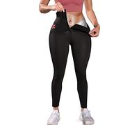 KUMAYES Pantalones de Sauna Mujer Nanotecnología - Leggings Pantalones Deportivos Mujer Mallas Termicos de Neopreno Faja Reductora para Deporte
