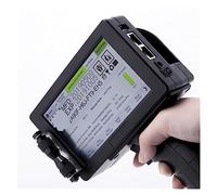 KUMIAN Impresora de inyección de Tinta de Mano, codificador de Chorro de código de Barras QR de número de Lote, Secado rápido Permanente portátil(Spanish with 1 Ink)
