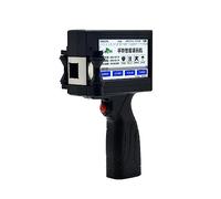 KUMIAN Impresora de inyección de Tinta de Mano Inteligente Compatible con Varios Idiomas Código No. Marcado Etiquetado Caja de plástico Portátil(Black Ink cartridge-05)