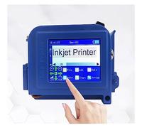 KUMIAN Impresora de Mano portátil, Fabricante de Etiquetas, código de Barras, Mini Impresora Digital, inyección de Tinta Inteligente de 12,7 mm(with 1 Redcolor-A)