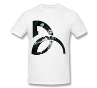 Kumiu SHJQ Men's T Shirt Unique Tennis Player Novak Djokovic Logo White