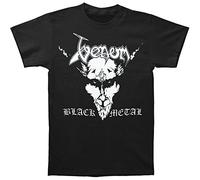 Kumiu Venom Men's Black Metal T-shirt Black, 1Black, XX-Large