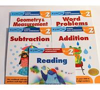 Kumon Grade 2 Set (5 Books) : Addition, Subtraction, Geometry & Measurement, Word Problem and Reading