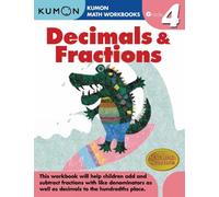 Kumon Kumon Grade 4 Decimals & Fractions (Tapa blanda) (Importación USA)
