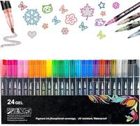 kumosaka Dreamy Sparkle Dual-Line Contour Pen Set with Metallic Outline, Double Line Outline Art Pen, Fast Dry Shimmer Markers for Art, Scrapbooking, Cards & DIY Crafts