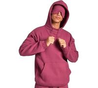 kumosaka Hoodie with Eye Mask Built In, Airplane Mode Travel Hoodie with Hidden Pockets, Wearable Blanket Hoodie for Men Women
