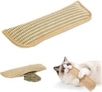 kumosaka Interactive Catnip Chew Toy, Catnip Kicker Pillow, Soft Sisal, Scratch and Bite Resistant for Teething Play & Stress Relief
