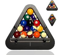 kumosaka Precision-Engineered Professional Billiard Rack System That Eliminates Gaps, Heavy Duty Solid Wood Billiard 8-Ball/9-Ball Pro Triangle/Diamond Pool Ball Racks