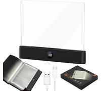 kumosaka Smart LED Book Light, Rechargeable Clear LED Flat Reading Light with 3 Colors & Timer, Flat Books Lights for Night Reading, Gifts for Readers Kids