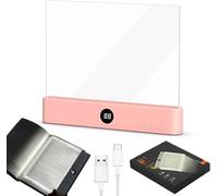 kumosaka Smart LED Book Light, Rechargeable Clear LED Flat Reading Light with 3 Colors & Timer, Flat Books Lights for Night Reading, Gifts for Readers Kids