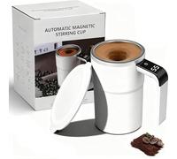 kumosaka SpinBrew Mug - Self-Stirring Magnetic Coffee Cup with Temp Display, 380ML Rechargeable Stirring Mug, Automatic Magnetic Stirring Cup for Coffee, Milk and Other Beverages