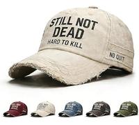 kumosaka Still Not Dead Hat, Still Not Dead Hard to Kill - Adjustable Baseball Caps for Men, Funny Saying Humorous Baseball Caps