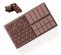 KUMSODE 1 Piezas Molde de Chocolate, 4 en 1 Molde para Barras de Chocolate, Molde de Silicona Extra Profundo, para Dubai Chocolate, Dulces, Barritas Energéticas