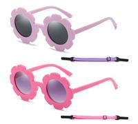KUMSODE 2 Piezas Gafas de Sol Infantiles, Gafas de sol Polarizadas para Bebé, Protección Contra Rayos UVA Gafas de Sol para niños de 0 a 6 años