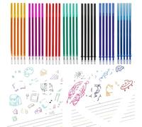 KUMSODE 35 Piezas Recambios Boligrafos Borrables, para Bolígrafos Legami, Recambios Borrables Canetas de Colores, Punta de 0,5mm, Altura 13 cm, Tinta Térmica, 7 Colores