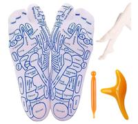 KUMSODE Calcetines de Reflexología con Herramienta de Masaje, Calcetines de Masaje Calcetines de Acupuntura, Calcetines de Punto de Presión, Reflexology Socks Fußreflexzonen Socken (35-39)