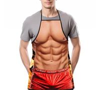 KUMSODE Delantal Bbq Hombre Novedad Cocina Delantal Sexy Divertido de Barbacoa para Hombre Regalo para Partido Cosplay Asar Regalo de San Valentín