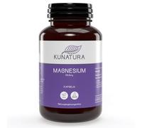 KUNATURA - Cápsulas de magnesio - 365 cápsulas de 400 mg de magnesio puro - Probado en laboratorio - Producción alemana - Cápsulas elementales de magnesio de alta dosis - Suministro anual