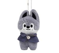 Kunaxku 12 cm Stray Kids Llavero de peluche MAGNET serie ATE SKZoo Llavero lindo llavero colgante para los fans mochila y llavero (Wolf Chan)