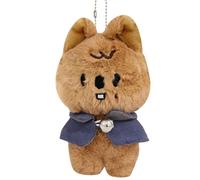 Kunaxku 12 cm Stray Kids Llavero de peluche MAGNET serie ATE SKZoo Llavero lindo llavero colgante para los fans mochila y llavero (Han Quokka)
