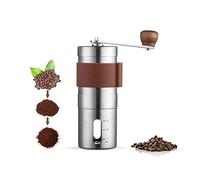 KUNBO Molinillo de café manual, acero inoxidable, fresa cónica de cerámica ajustable, grado alimenticio