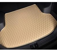 KUNCKN Alfombra Protectora de Maletero Cuero para Touareg I (Typ 7L) 2002 2003 2004 2005 2006 2007 2008 2009 2010,Coche Antiarañazos Antideslizante Alfombrilla Maletero Accesorios,A/Beige