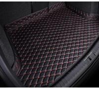 KUNCKN Alfombrillas Maletero Cuero para Volvo S80 D5 2011-2013,Alfombra Moquetas Impermeable Antideslizante Protectora Interior Accesorios,A/Black-Red