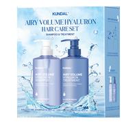 KUNDAL - Airy Volume Hyaluron Hair Care Shampoo & Treatment Special Set - 300ml+300ml