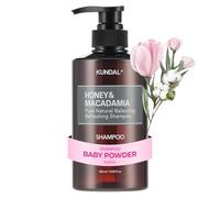 KUNDAL Champú para el pelo Honey & Macadamia Nature Shampoo Baby Powder - 500 ml