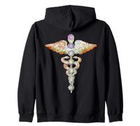 Kundalini Despertar Símbolo Espiritual Meditación Yoga Arte Sudadera con Capucha