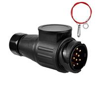 kundorf colgante de 13 polos Conector con 1 m de freno y abreis cuerda de 13 pines, 12 V colgante adaptador Tow Bar Conector más de tipo de vehículo remolcarlo