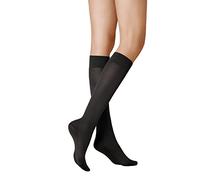 Kunert - Calcetines hasta la rodilla transparentes para mujer, talla 39-40, color Negro 500