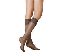 Kunert - Calcetines hasta la rodilla transparentes para mujer, talla 39-42, color Gris (Graphit 420)