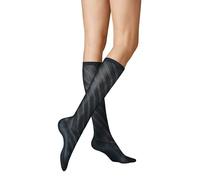 KUNERT Diagonal Crochet Fashion Calcetines hasta la Rodilla, Alpsee 1545, 35-38 Mujeres