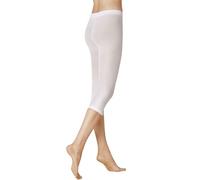 KUNERT Mallas Capri 356100 Velvet 40 semiopacas, 40 de Aspecto Mate, Leggings con Pierna 3/4, Capri, Longitud 3/4, cómodas, elásticas y Resistentes, Blanco, 40-42