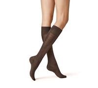 KUNERT SENSUAL MERINO KSD, Calcetines hasta la rodilla de punto para mujer Mujer, Brown,