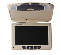 KUNFINE 9 Pulgadas Monitor montado en el Techo del automóvil Pantalla de Techo automático Video HD Vehículo abatible hacia Abajo Reproductor Multimedia Superior Beige