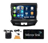 Kunfine Automática Android Navegación Estéreo GPS Radio Cámara de Marcha Atrás 9" IPS Pantalla Táctil Tabletas Pad Reproductor de Medios para Mitsubishi Outlander 2005-2012 Quad Core 1G+16G