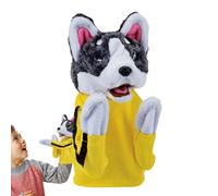 Kung Fu Animal Toy Husky Gloves Doll Children's Game Plush Toys, 2024 New Dog Boxing Hand Puppet Toy, Interactive Tricky Toy with Sound and Boxing Actions, for Kids Adults