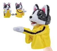 Kung Fu Animal Toy Husky Guantes Muñeca Juego para Niños, Interactive Hand Puppet Dog Toy, Marionetas De Mano Boxer, Marioneta De Mano Interactiva con Sonidos Y Acción De Boxeo