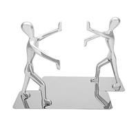 Kung Fu Bookends for Desk | Zinc Alloy Book Stand Stops Books Falling | Martial Arts Bookend for Home/Office/Library | Metal Book Organizer That Won ' t Corrode