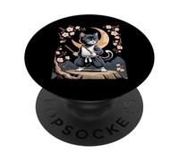 Kung Fu Cat Hanbo Eskrima Kungfu Kali Kitten Artes Marciales PopSockets PopGrip Adhesivo