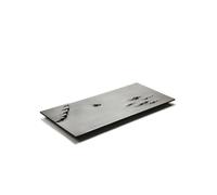 Kung Fu Hoja de té Hoja de té de ébano Alivio de piedra natural Inicio Juegos de té Placa de piedra negra Mesa de té pequeña Hoja de té de pizarra Mesa de té para el hogar Hoja de té(80 * 40 * 3CM)