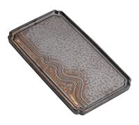 Kung Fu Hoja de té Retro Seca Burbuja Mesa Té Pequeño Dos Personas Té Mar Cerámica China Kung Fu Juego de té Bandeja de una sola capa de burbuja seca Bandeja de té para el hogar Mesa de té Hoja de té
