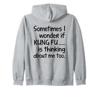 Kung Fu I Wonder Funny Martial Arts Fighting Sifu Estudiantes Sudadera con Capucha