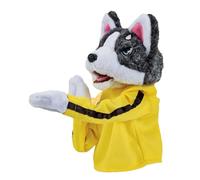 Kung Fu Juguete Animal Husky Guante | Perro Marioneta De Mano | Husky Boxeador Marioneta De Mano | Kung Fu Marioneta De Mano con Sonido Y Acción De Boxeo para Niños Cuentacuentos Espectáculo Escénico