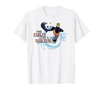 Kung Fu Panda Kung Fu Stuff Is Hard Work Po Action Pose Camiseta
